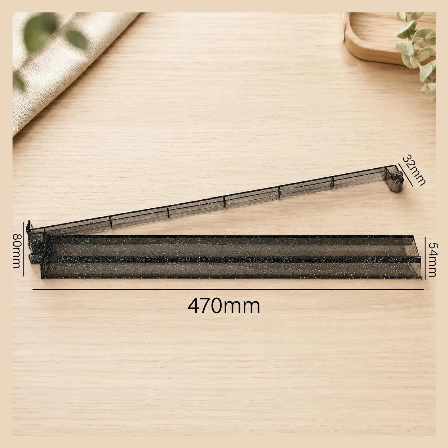 18" Clear Glitter Mahj Rack & Pusher (4-Pack)