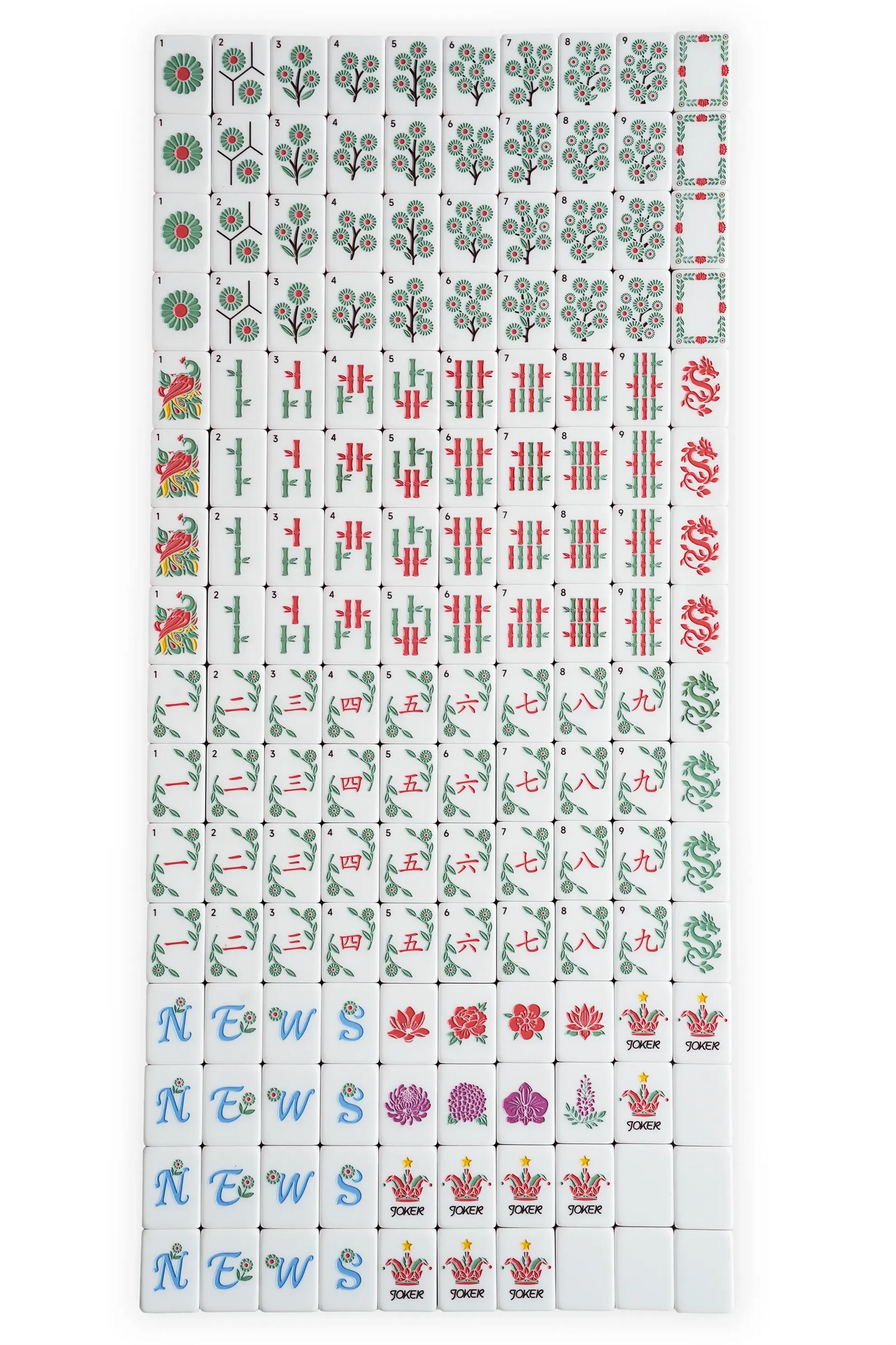 Blossom Shimmer Garden Party Mahjong Set