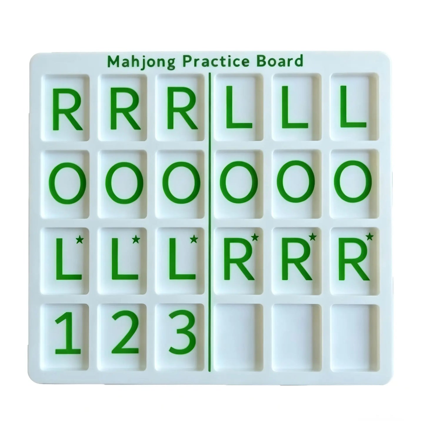 Centered Pink White Mahjong Practice Board