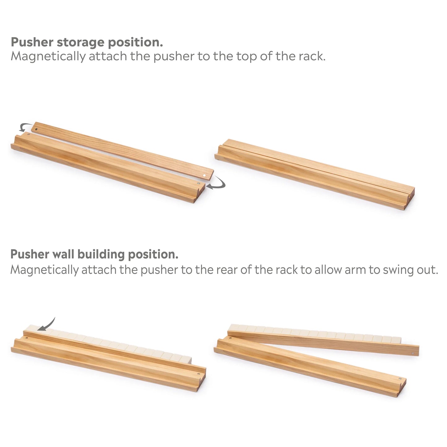 Classic Wooden Mahj Racks