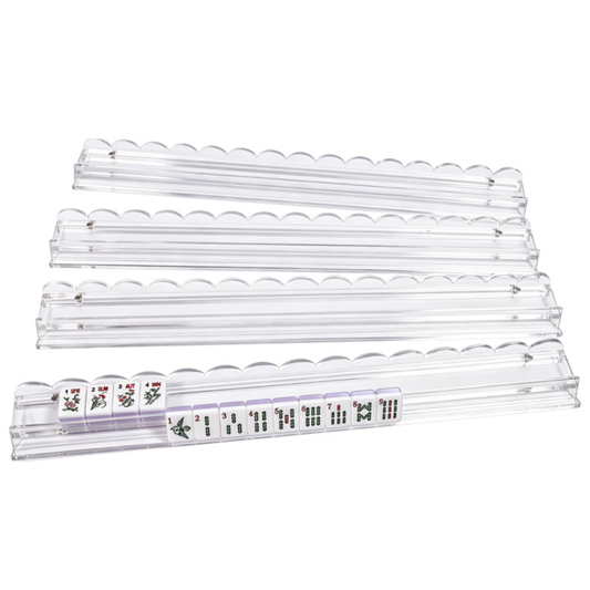 20" Scalloped Clear Mahjong Racks