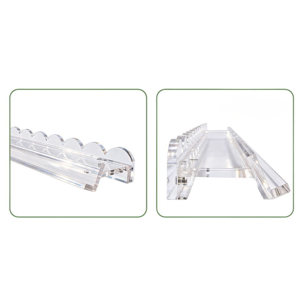 20" Scalloped Clear Mahjong Racks