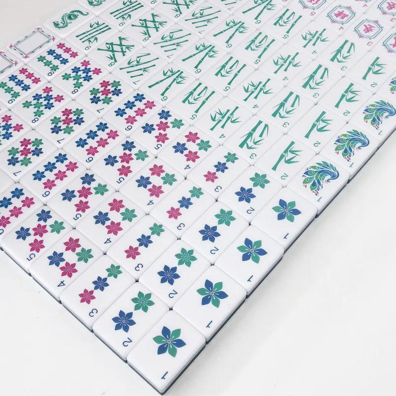 Mint Blossom Seal Mahjong Set