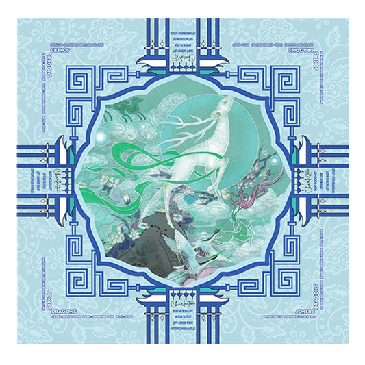 Celestial Stag Chinoiserie Mahjong Mat
