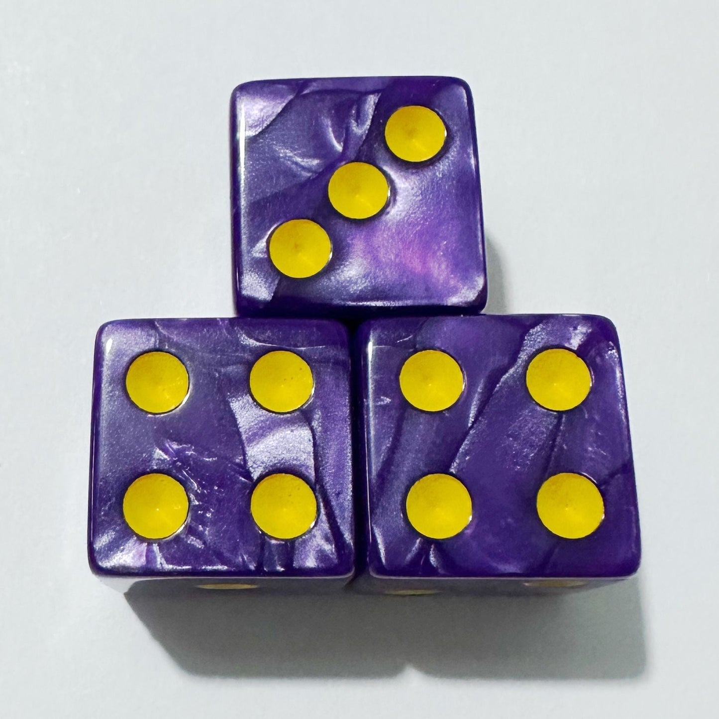 Luxury Jewel Swirl Acrylic Mahjong Dice