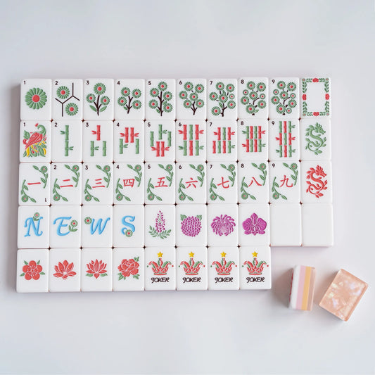 Blossom Shimmer Garden Party Mahjong Set