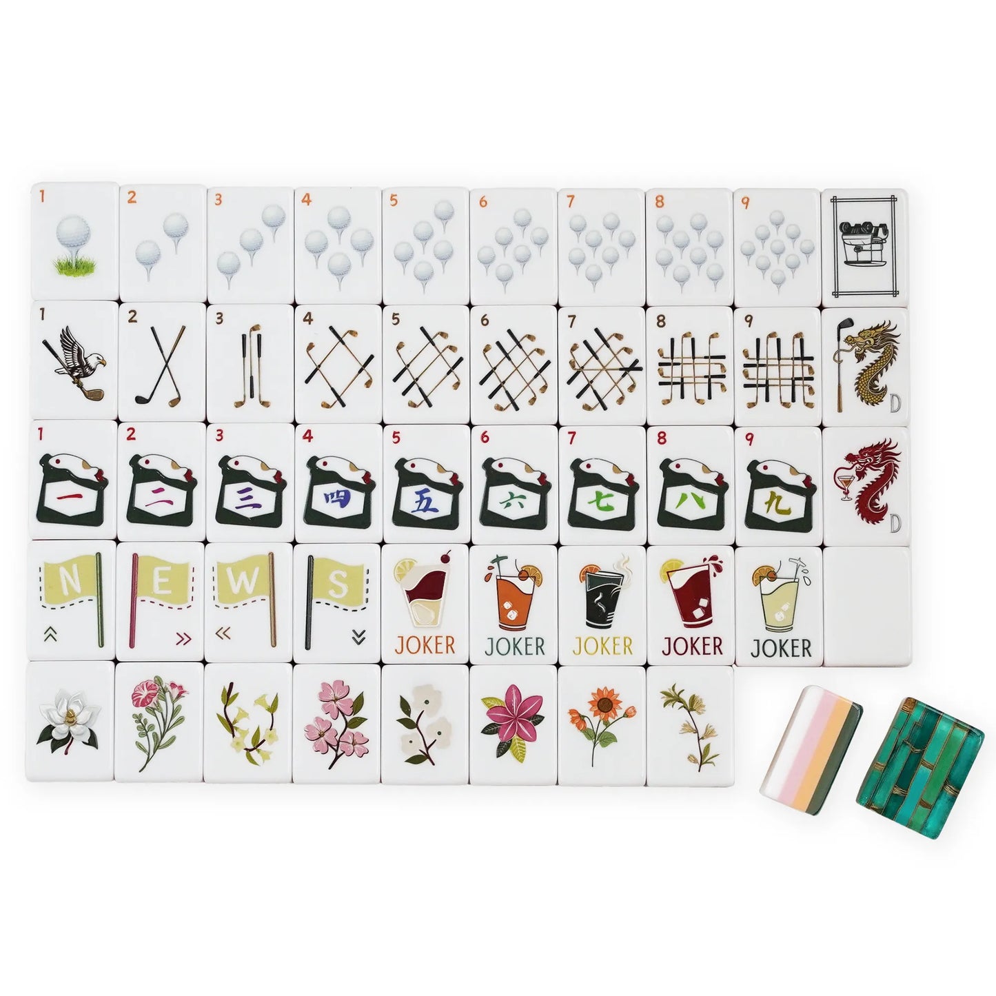 Country Club Golf Heritage Mahjong Set