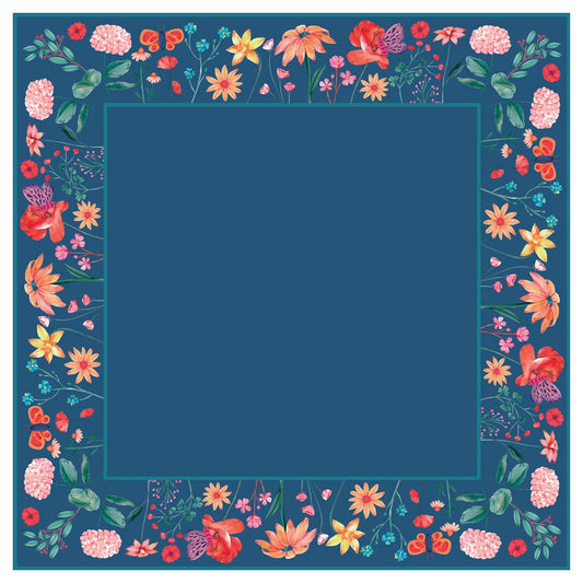 Midnight Butterfly Bloom Mahjong Mat