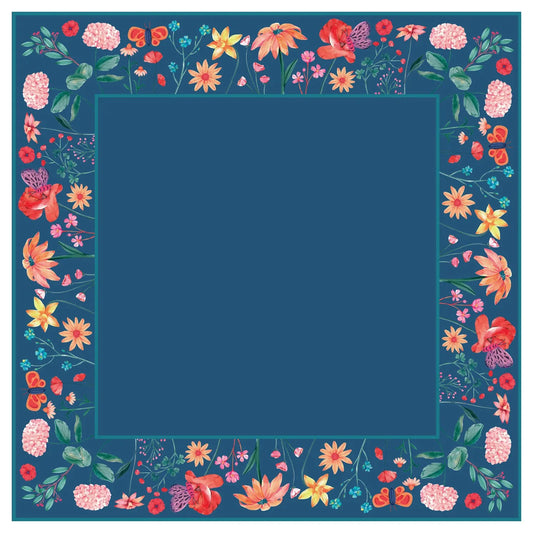 Midnight Butterfly Bloom Mahjong Mat