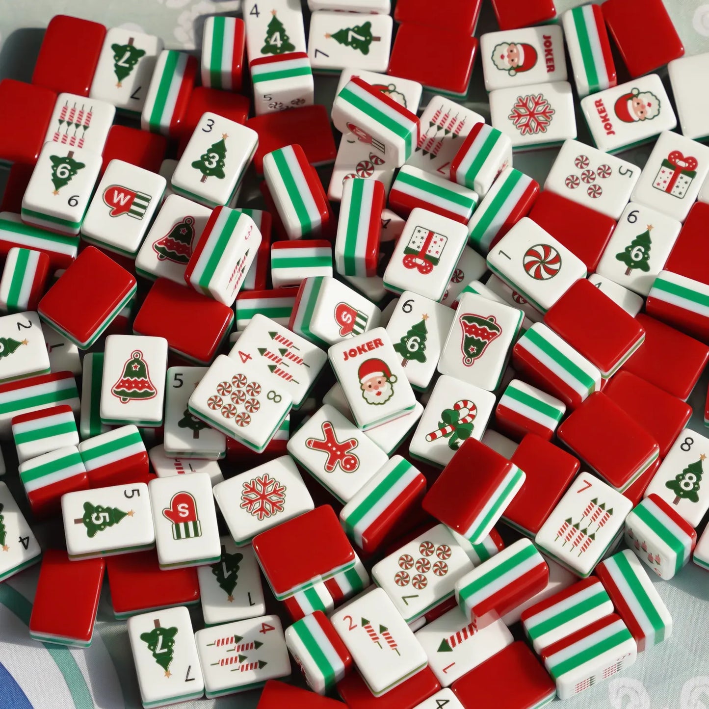 Christmas Cheer American Mahjong Set