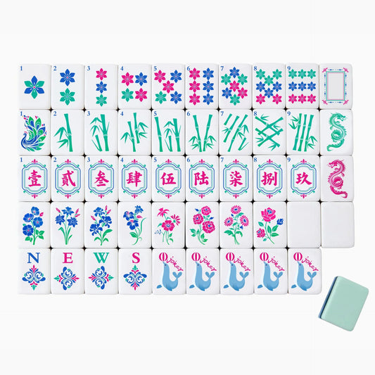 Mint Blossom Seal Mahjong Set