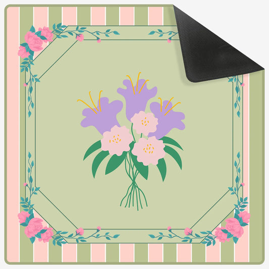 Classic Lily Bouquet Preppy Mahjong Mat